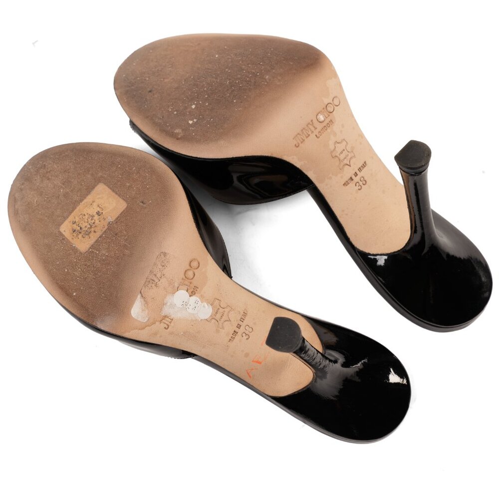 Jimmy Choo “Conti” Black Patent Mule Slides - EU … - image 7